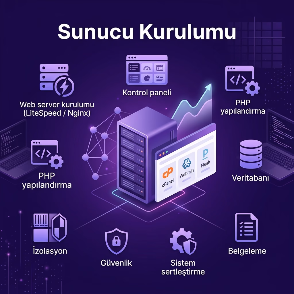 Sunucu kurulumu ve altyapı hizmeti görseli