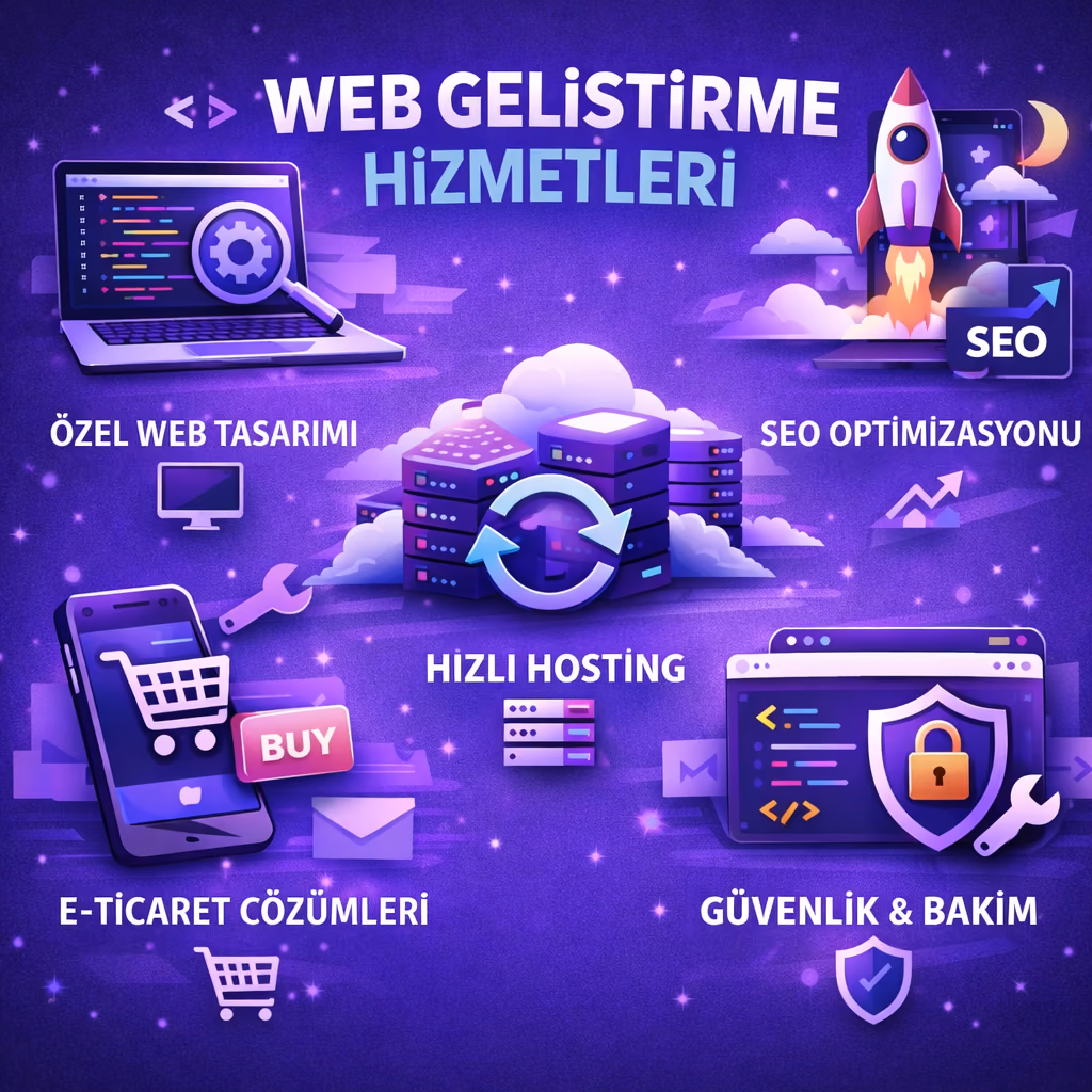 Web tasarım ve geliştirme çözümleri görseli