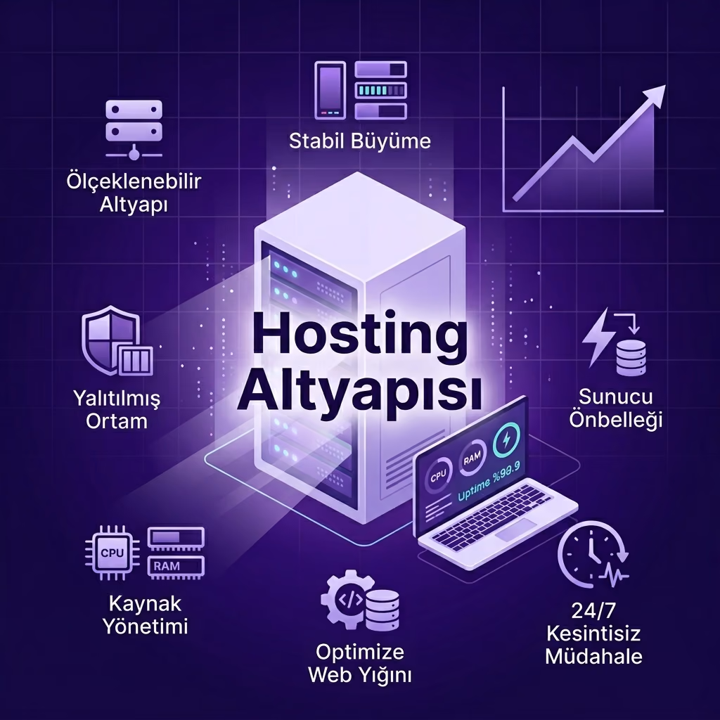 Hosting altyapı hizmeti görseli