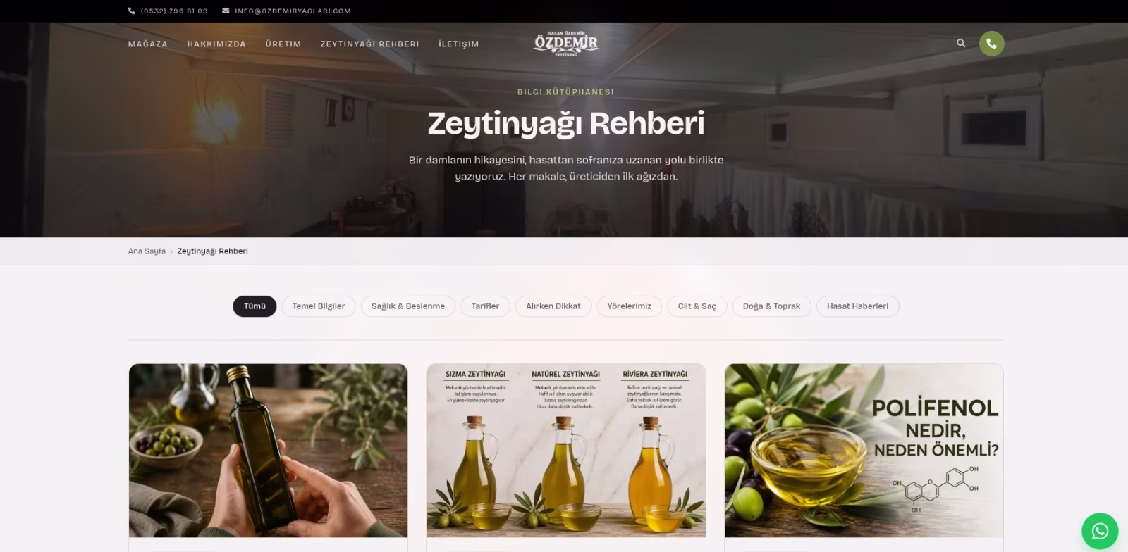 Zeytinyağı Rehberi bilgi merkezi